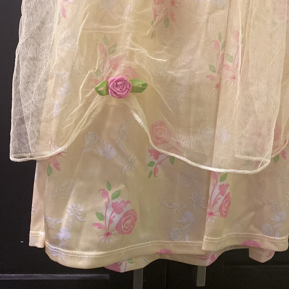 Disney Beauty and The Beast Night Dress Pajamas size 3t Disney Princess Belle - Picture 4 of 10